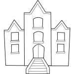 University building vector clip art