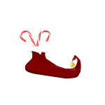 Elf boot vector image