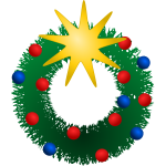 Festive Wreath Vector