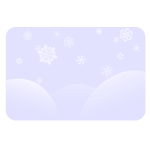 Winter vector landscape