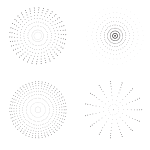 Speckle radial patterns