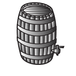 Wine whiskey barrel