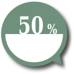 50 percent price label vector image