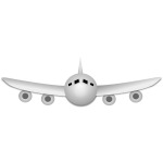 Airplane cartoon vector