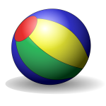 Beach ball vector clip art