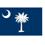 Vector flag of South Carolina