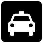 Taxi sign vector image