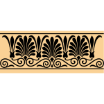 Greek antique banner decoration vector image