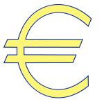 Money euro symbol vector