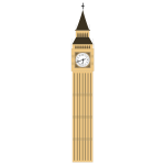 Big Ben Tower vector drawing