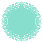 Vector image of doily