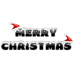 Merry Christmas text vector