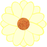 Vector image of daisy petals