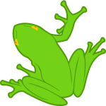 Frog clip art drawing