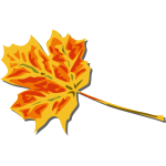 Fall leaf vector clip art