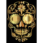 Golden skull