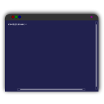 Linux terminal window vector illustration