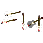 Vector illustration of acoustic guitar