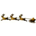 Santa and Reindeer Vector Image