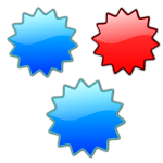 Shiny stars set vector image