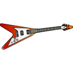 Flying V guitar vector