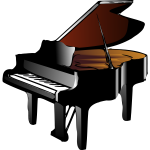 Piano vector drawing