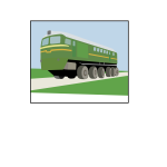 Vector image of VL-85 container train