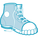 Vector image of a Converse boot