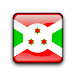 Burundi flag button vector