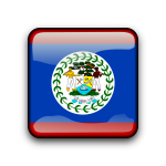 Belize vector flag button