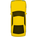 Top view car vector