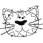 Cat Line Art Vector