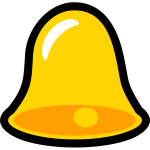 Yellow bell vector image