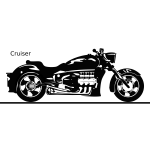 Cruiser bike vector image