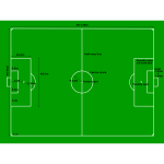 Football Pitch Measurements Vector