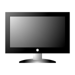 HDTV television set vector image