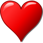 Vector image of glossy heart