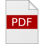 Glossy PDF icon vector drawing