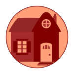 Red house vector image