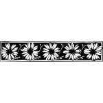 Daisy vector border