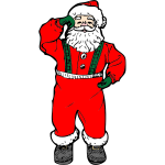 Dancing Santa Vector Art