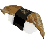 Eel sushi vector art