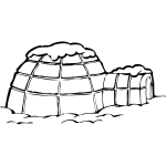 Igloo vector graphics