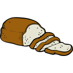 Loaf of bread vector