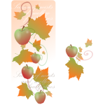 Autumn decoration banner vector clip art