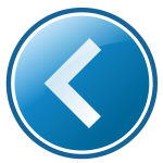 Left arrow icon vector image