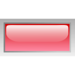 Rectangular shiny red box vector image