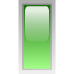 Rectangular green box vector clip art