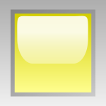 Led square yellow vector drawing