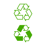 Recycling icons vector illustration